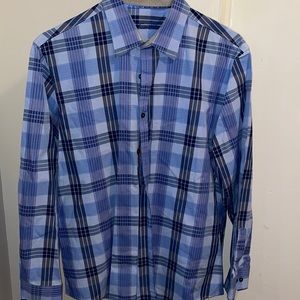 Blue Plaid Tossa Ella Button Down XL